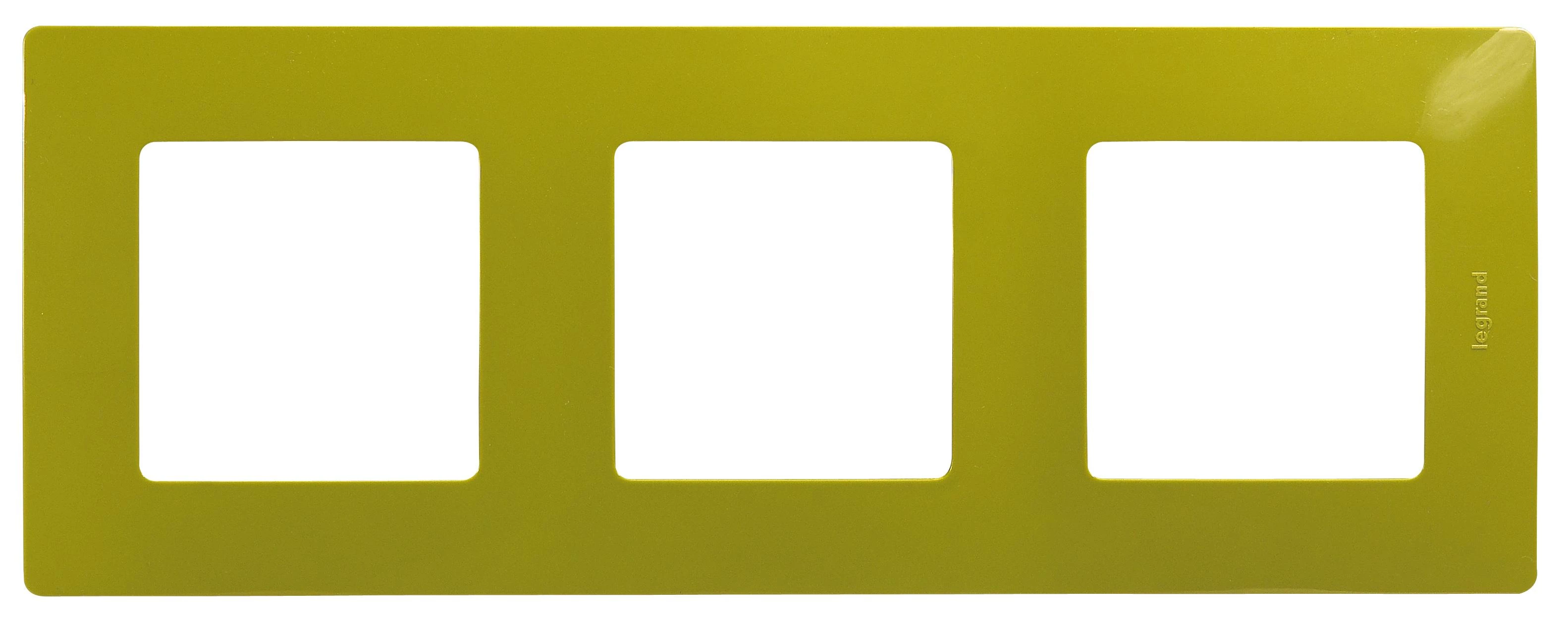  артикул 672543 название Рамка 3-ая (тройная), цвет Зеленый папоротник, Etika